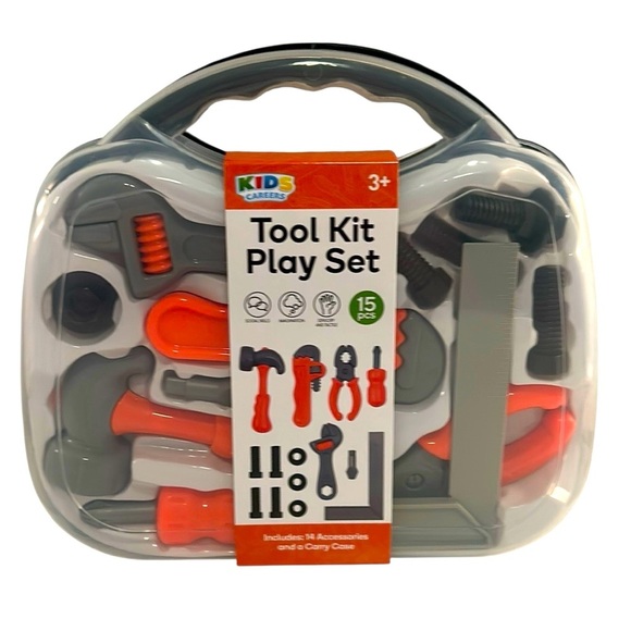 Kids Careers Tool Kit Playset for Boy's or Girl's Gift 15 pieces New in Box! - Picture 1 of 5